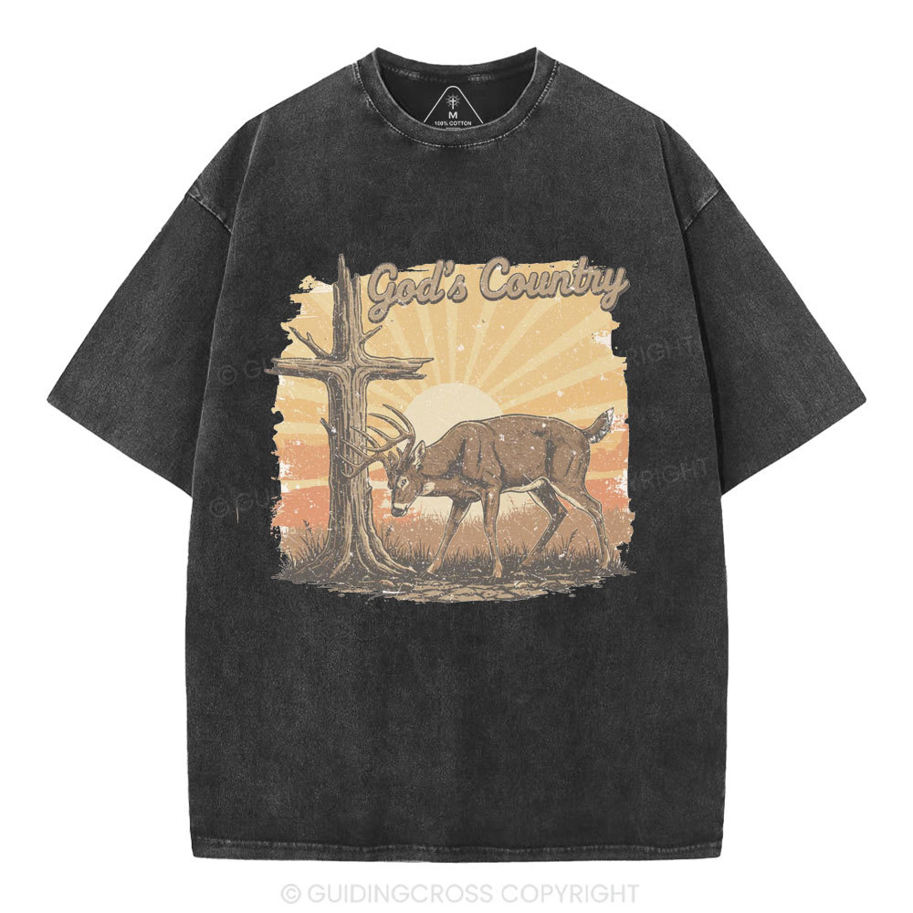 God's Country Christian Washed T-Shirt