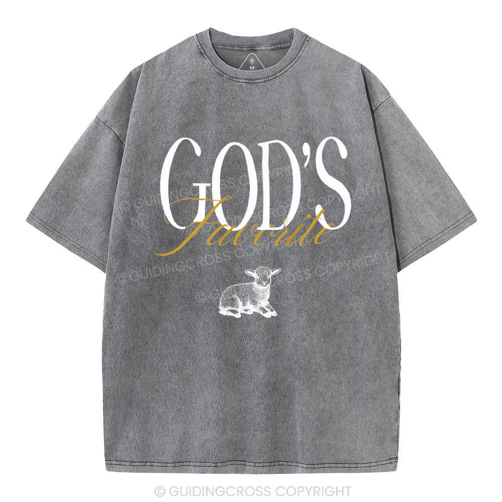 God's Favorite Christian Washed T-Shirt