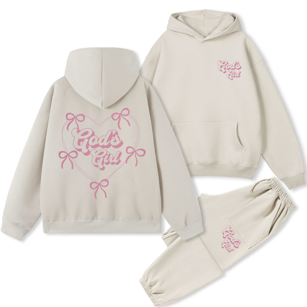 God's Girl Christian Fleece Hoodie Set