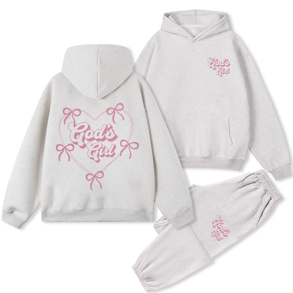 God's Girl Christian Fleece Hoodie Set