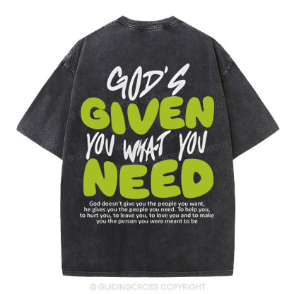 God's Given You Christian Washed T-Shirt