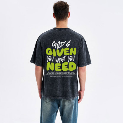 God's Given You Christian Washed T-Shirt