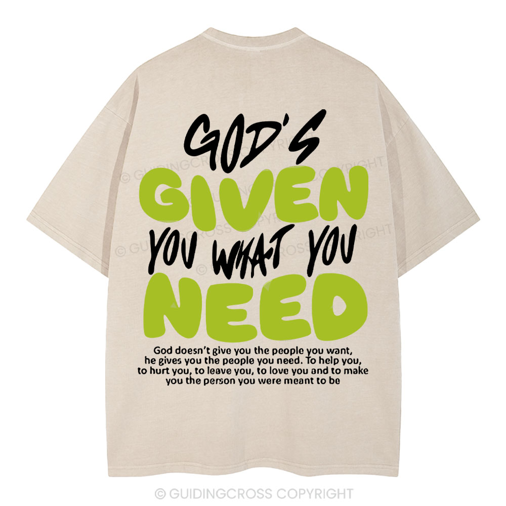 God's Given You Christian Washed T-Shirt