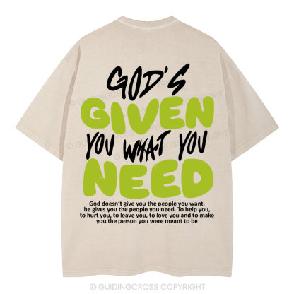 God's Given You Christian Washed T-Shirt
