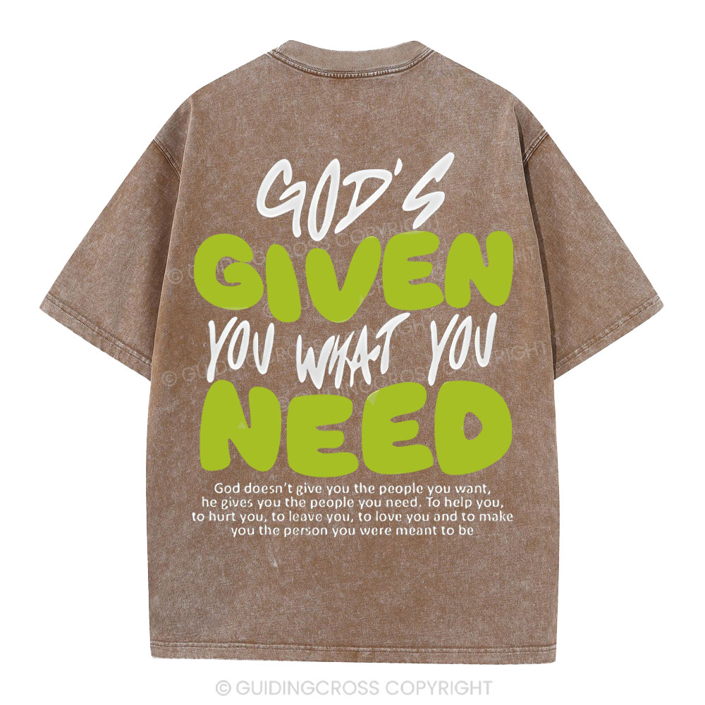 God's Given You Christian Washed T-Shirt
