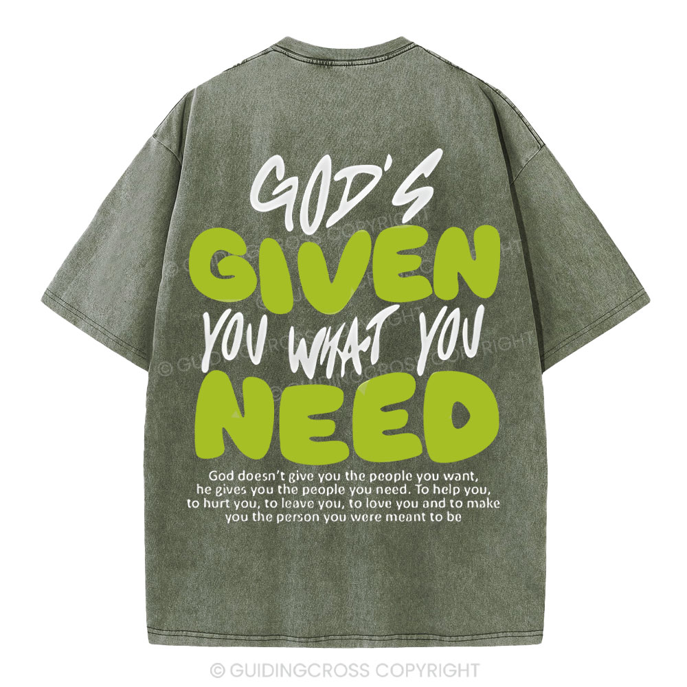 God's Given You Christian Washed T-Shirt