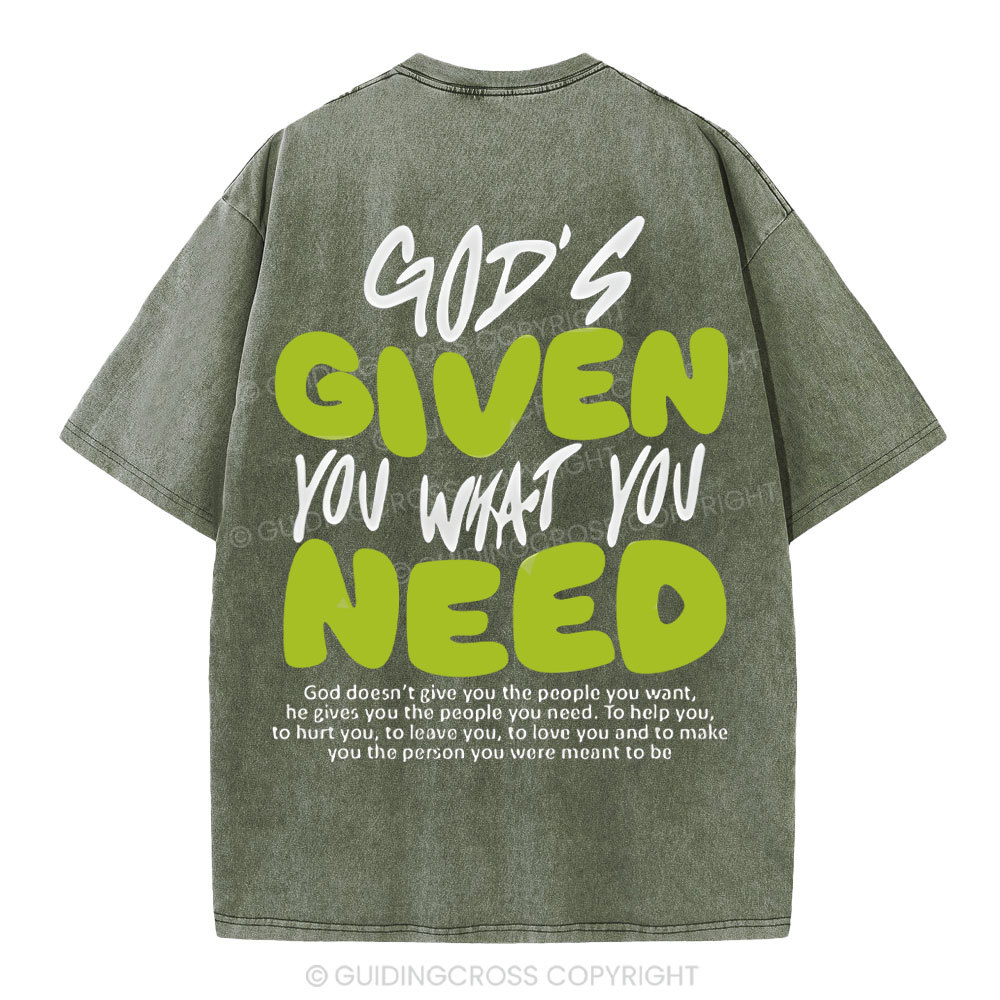 God's Given You Christian Washed T-Shirt
