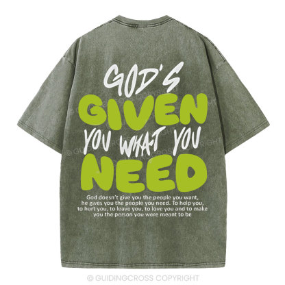 God's Given You Christian Washed T-Shirt