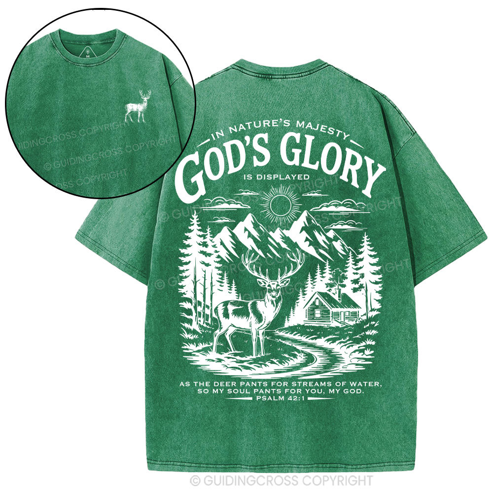 God's Glory Christian Washed T-Shirt