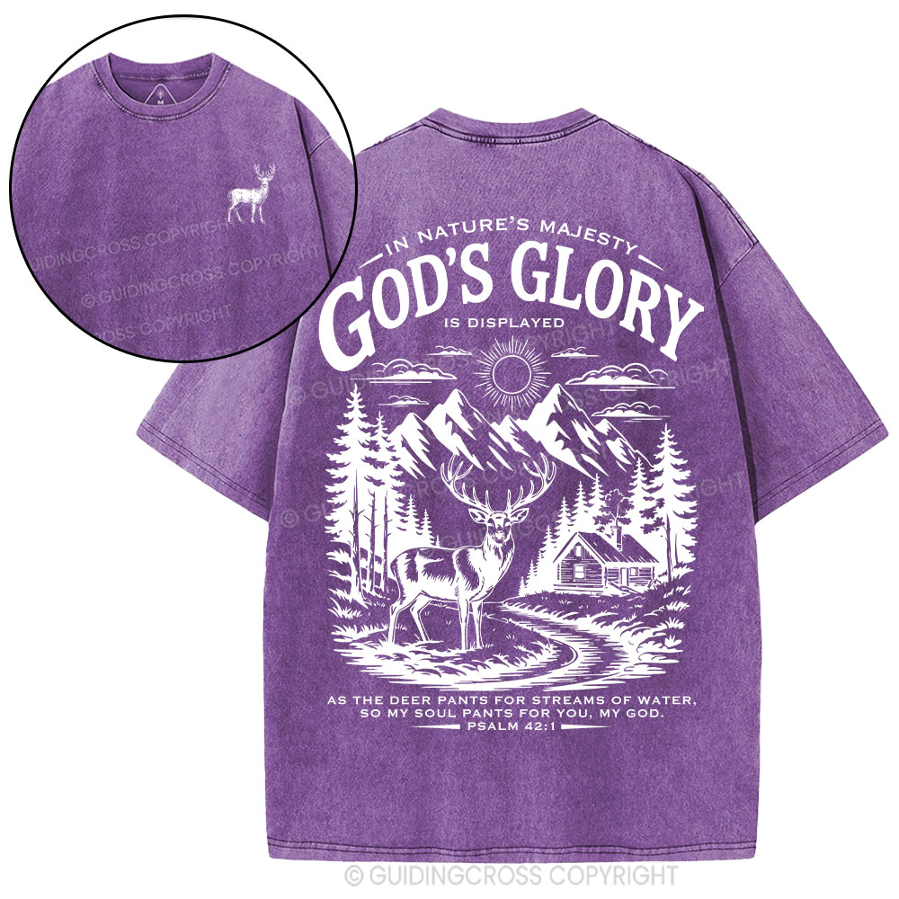 God's Glory Christian Washed T-Shirt
