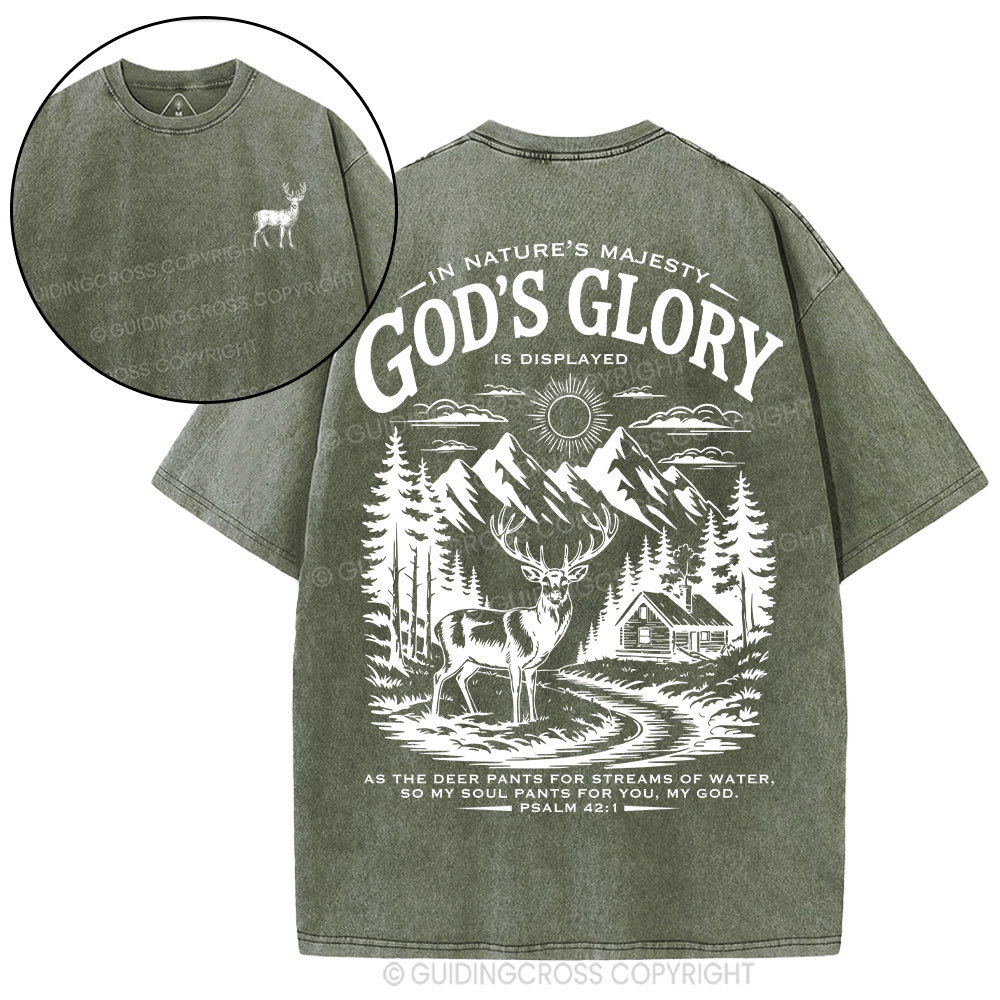 God's Glory Christian Washed T-Shirt
