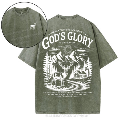God's Glory Christian Washed T-Shirt