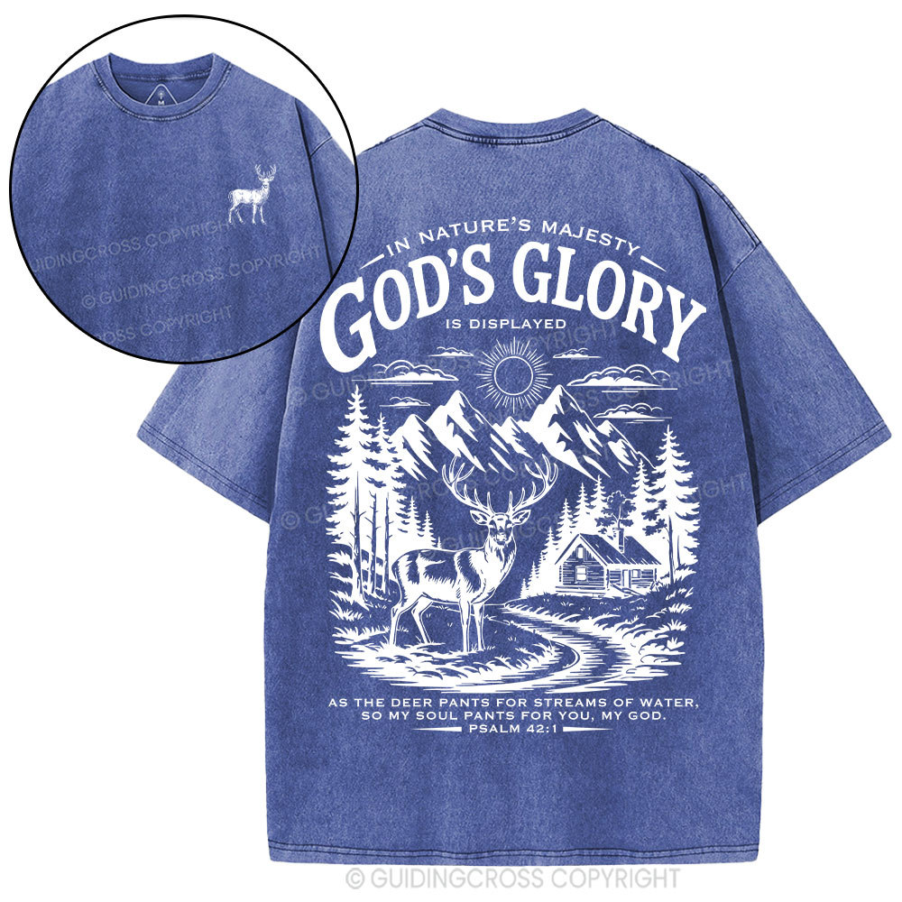 God's Glory Christian Washed T-Shirt
