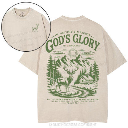 God's Glory Christian Washed T-Shirt