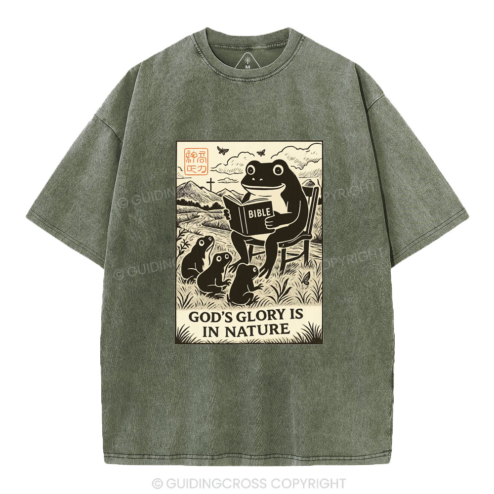 God's Glory Christian Washed T-Shirt