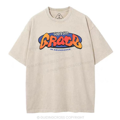 God's Got Grace Christian Washed T-Shirt