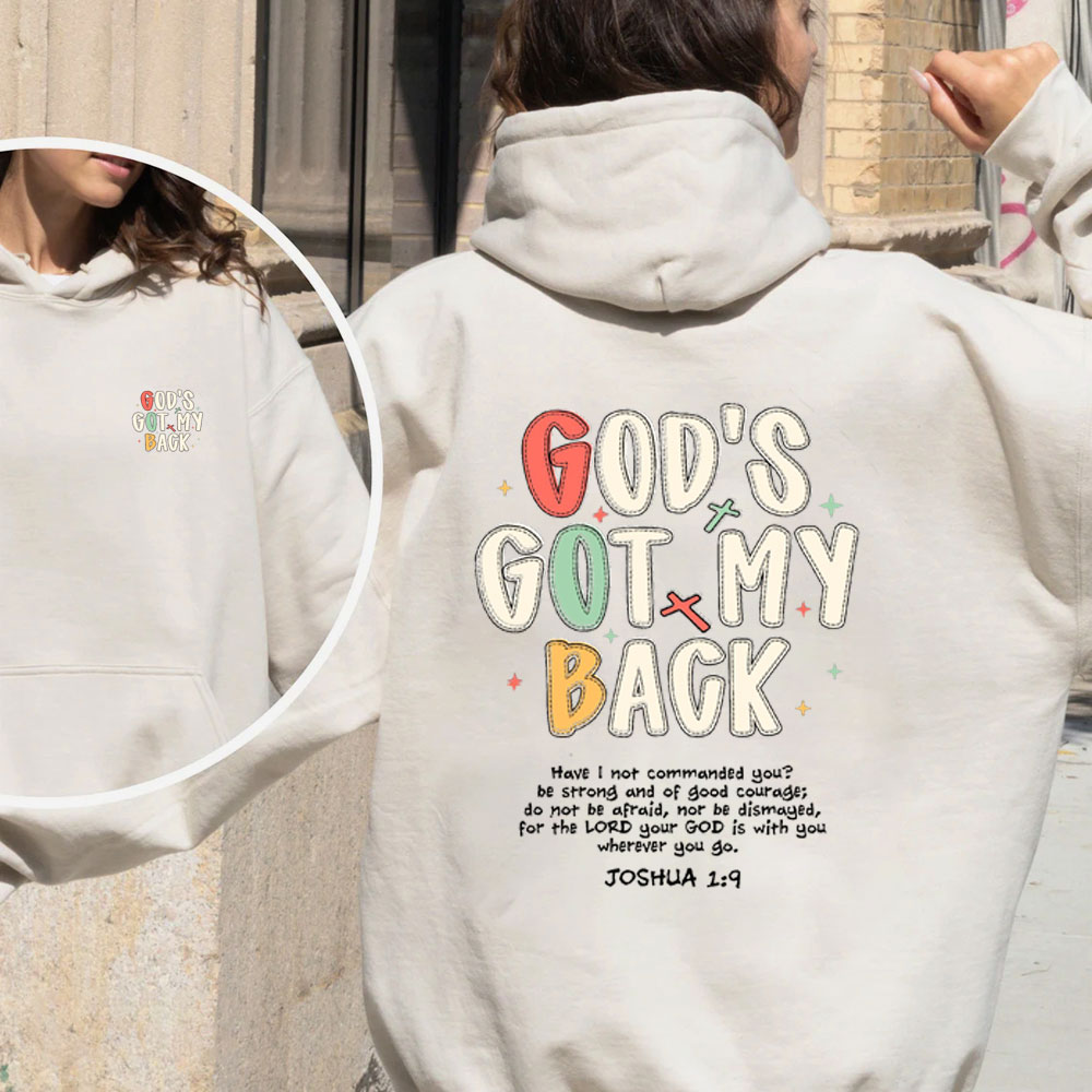 God's Got My Back Christian Fleece Hoodie Set