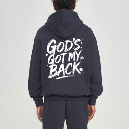 God's Got My Back Christian Fleece Hoodie Set