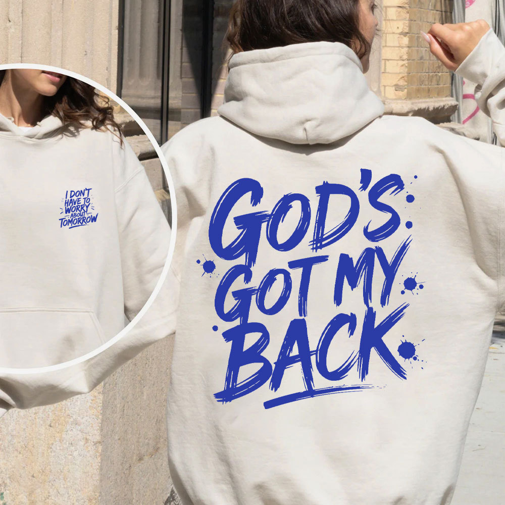 God's Got My Back Christian Fleece Hoodie Set