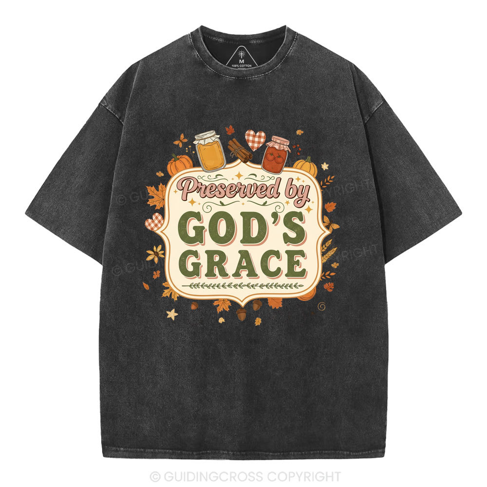 God's Grace Christian Washed T-Shirt