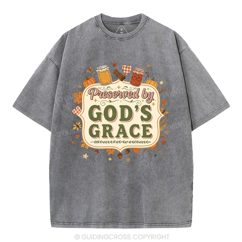 God's Grace Christian Washed T-Shirt