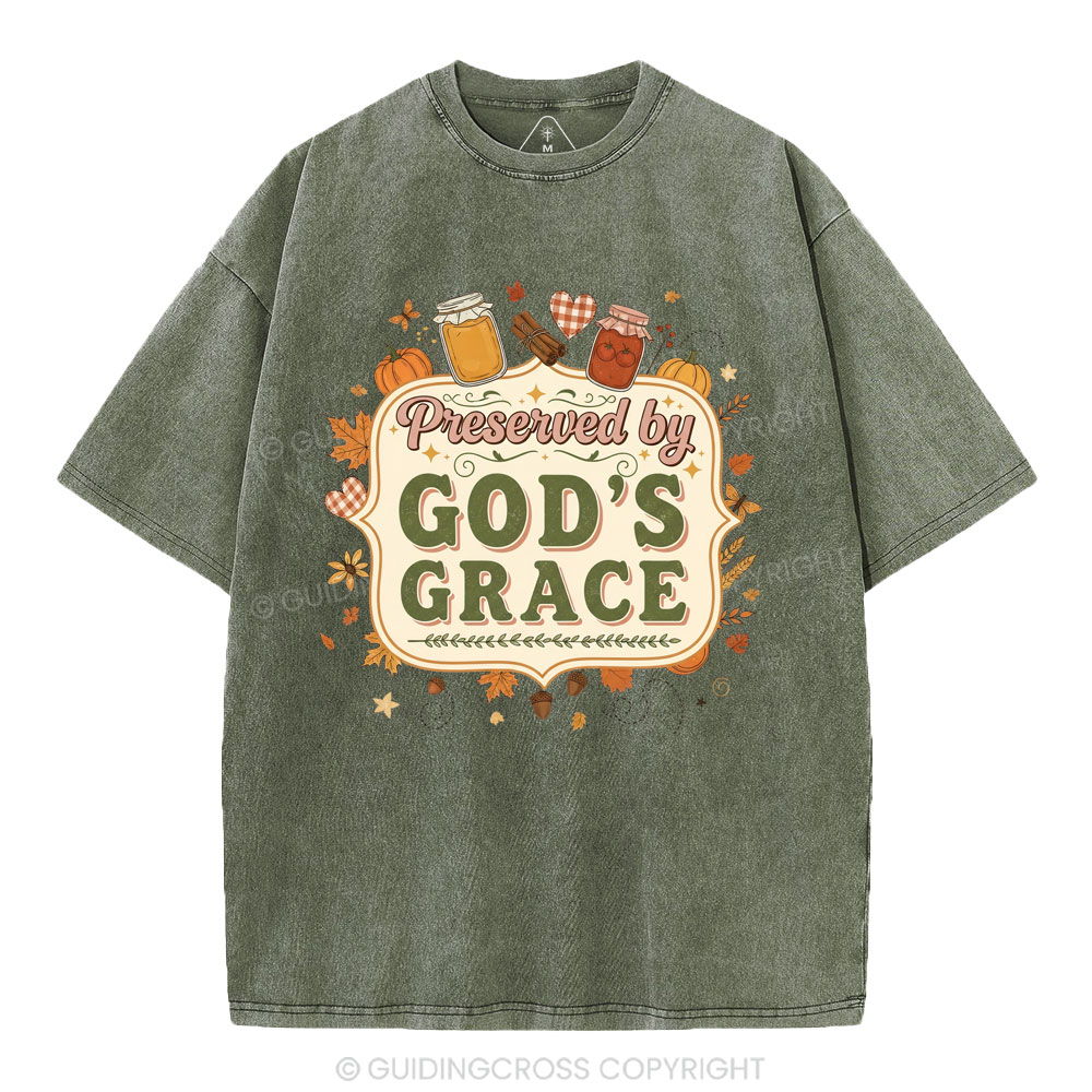 God's Grace Christian Washed T-Shirt
