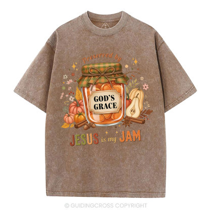 God's Grace  Christian Washed T-Shirt