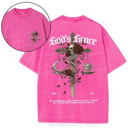 God's Grace  Christian Washed T-Shirt