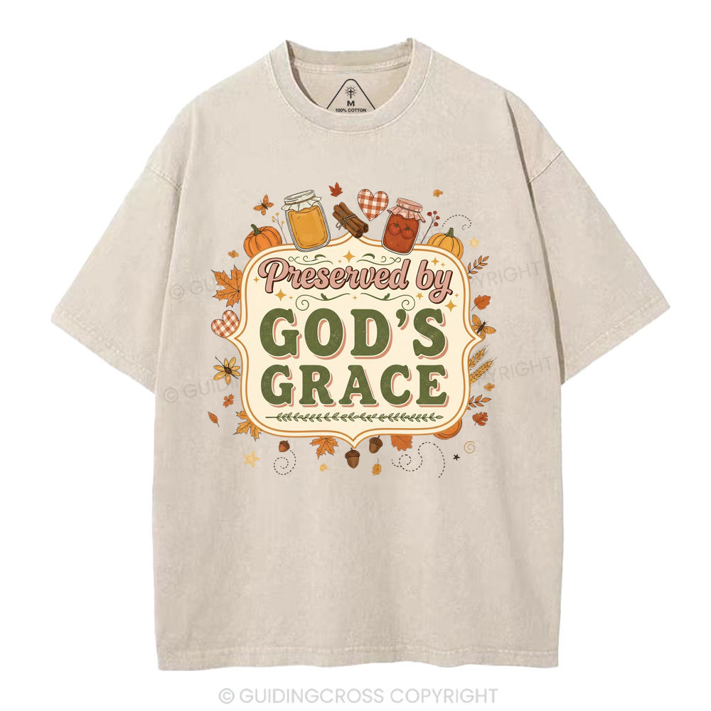 God's Grace Christian Washed T-Shirt