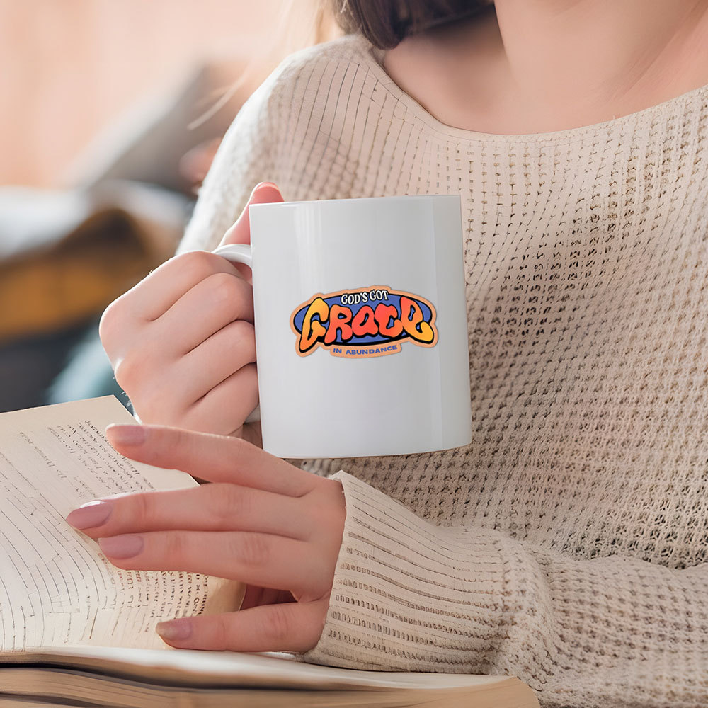 God's Grace In Abundance Christian Stickers