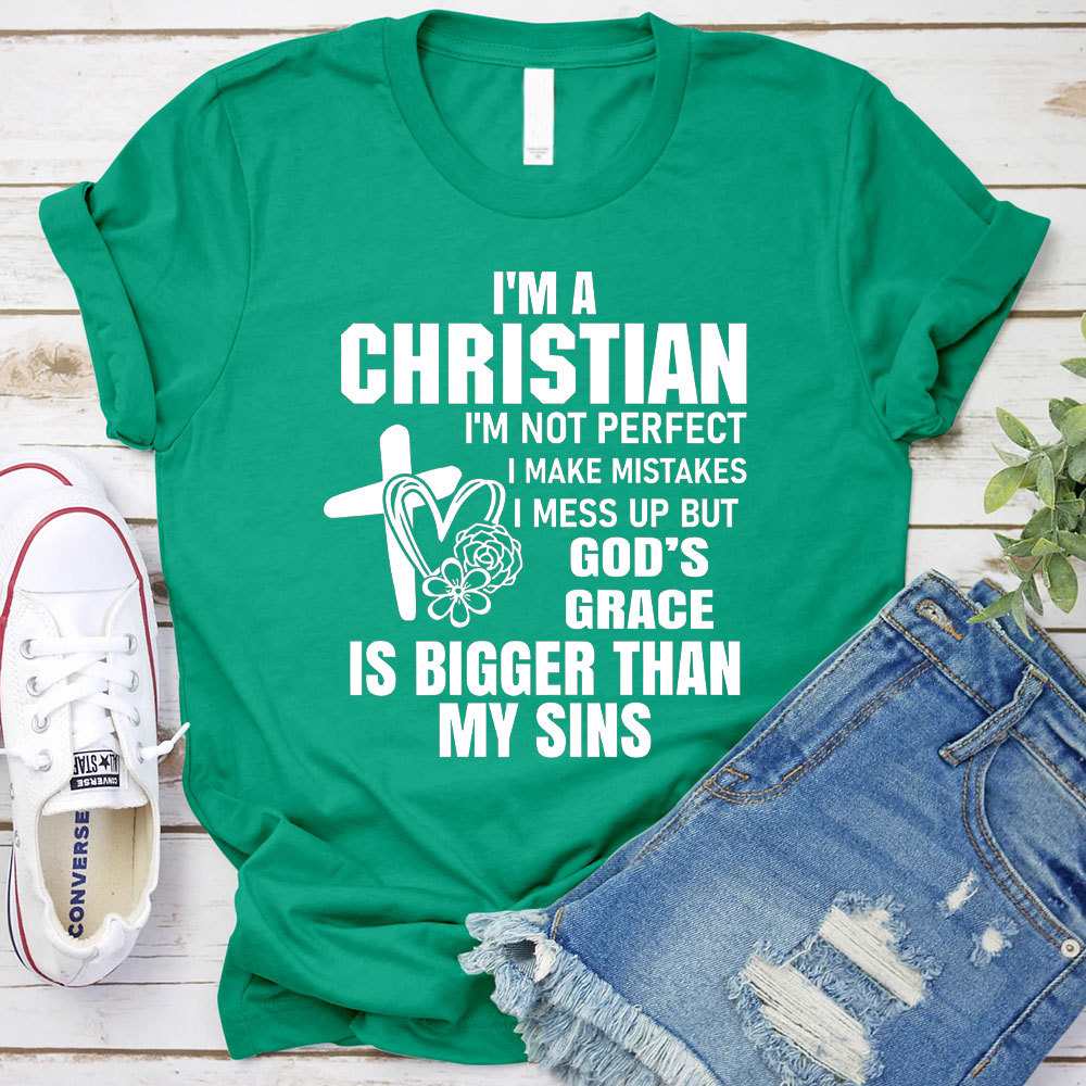 God's Grace Is Bigger Than My Sins Christian T-Shirt