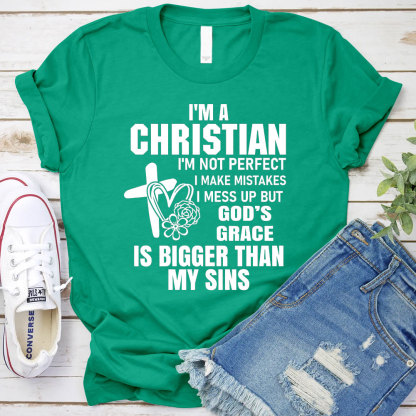God's Grace Is Bigger Than My Sins Christian T-Shirt