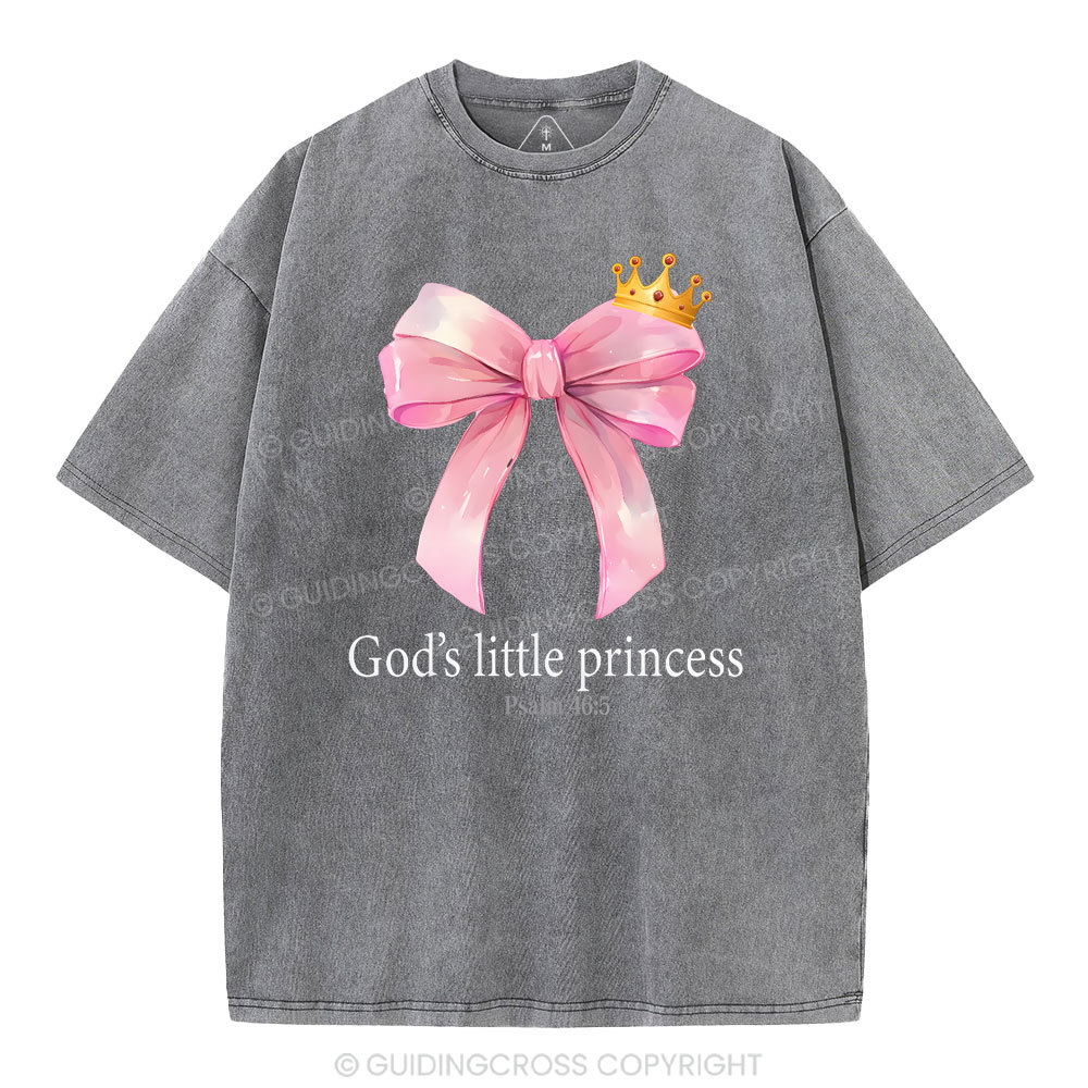 God's Little Princess Christian Washed T-Shirt