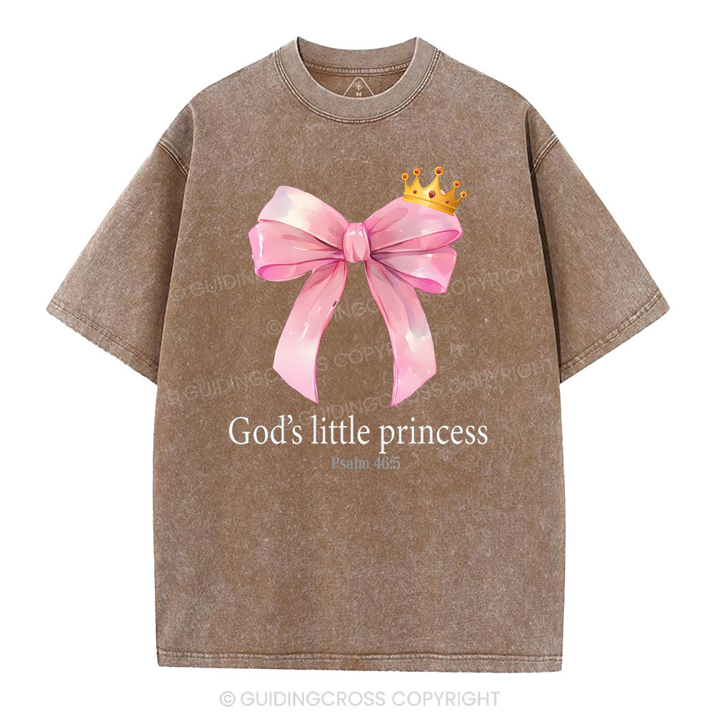 God's Little Princess Christian Washed T-Shirt