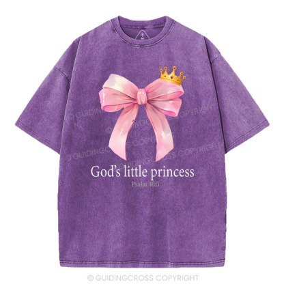 God's Little Princess Christian Washed T-Shirt