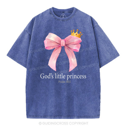 God's Little Princess Christian Washed T-Shirt