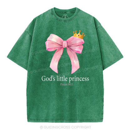 God's Little Princess Christian Washed T-Shirt