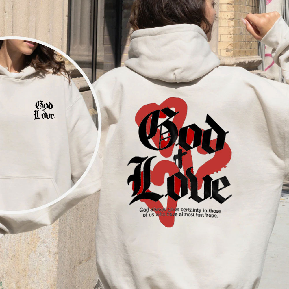 God's Love Christian Fleece Hoodie Set