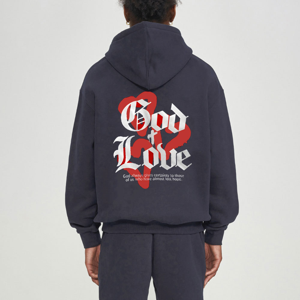 God's Love Christian Fleece Hoodie Set