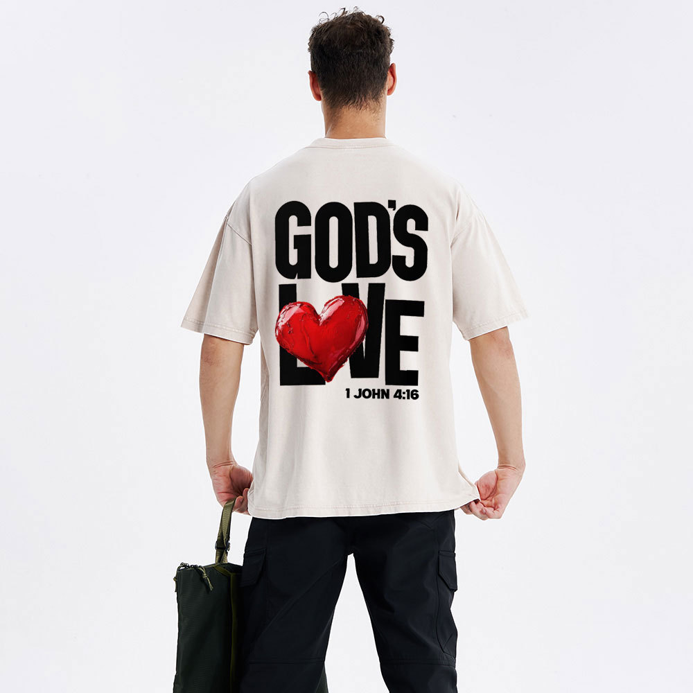 God's Love Christian Washed T-Shirt
