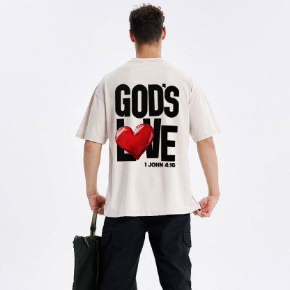 God's Love Christian Washed T-Shirt