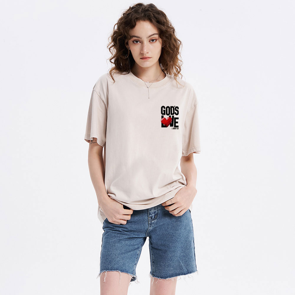 God's Love Christian Washed T-Shirt