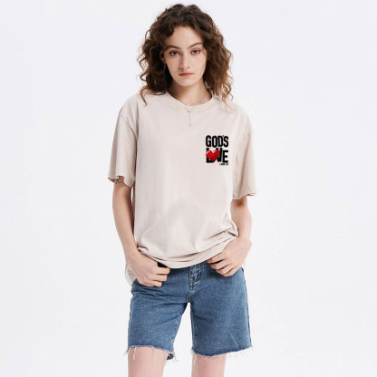 God's Love Christian Washed T-Shirt