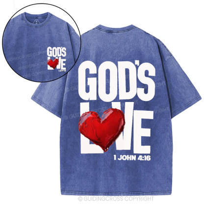 God's Love Christian Washed T-Shirt
