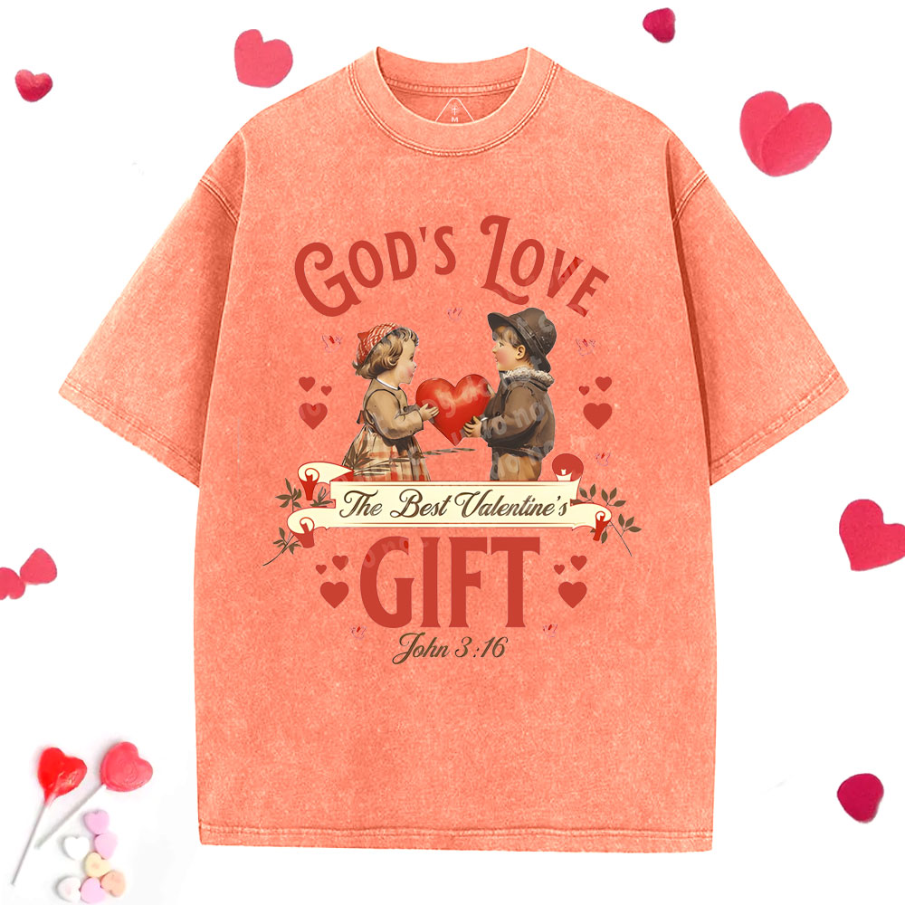 God's Love Christian Washed T-Shirt