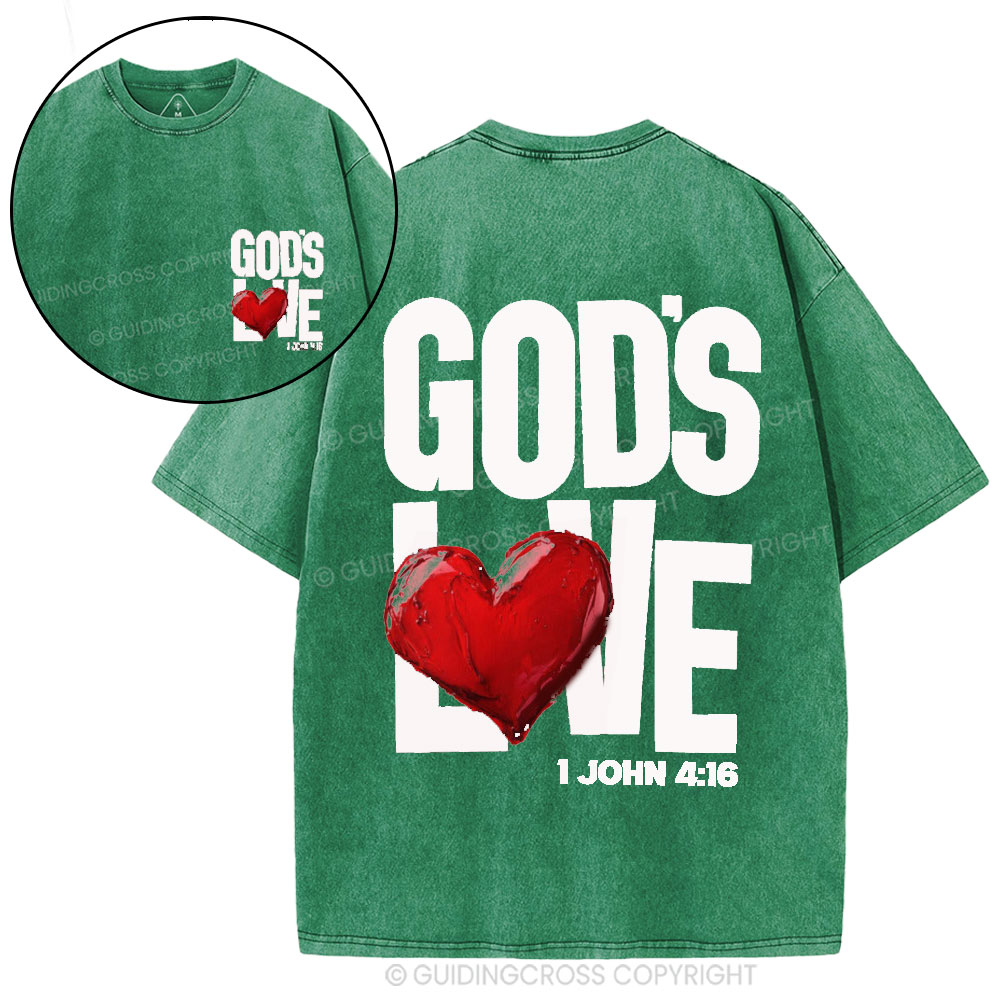 God's Love Christian Washed T-Shirt