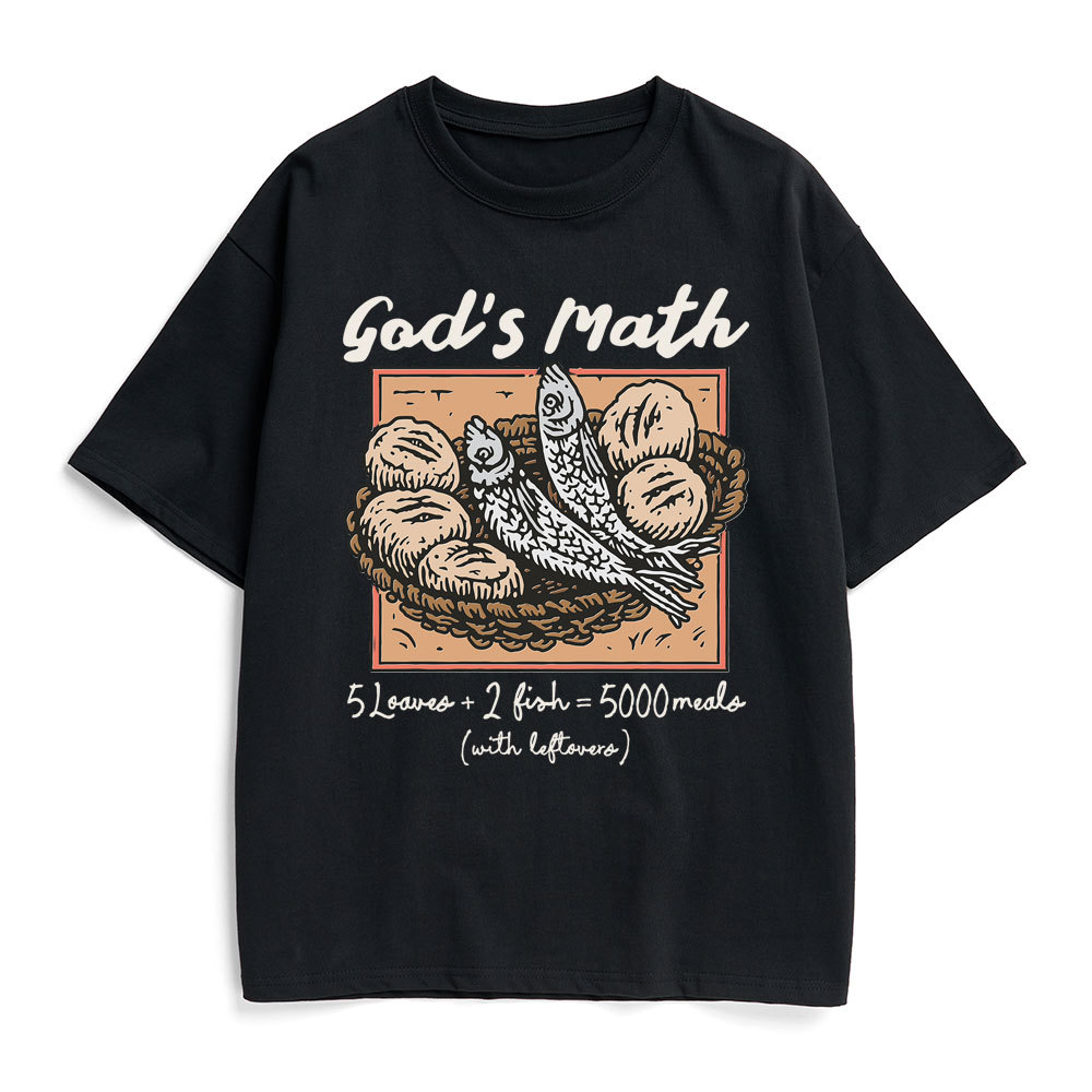 God's Math Christian Heavy Cotton T-Shirt