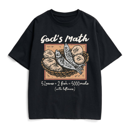 God's Math Christian Heavy Cotton T-Shirt