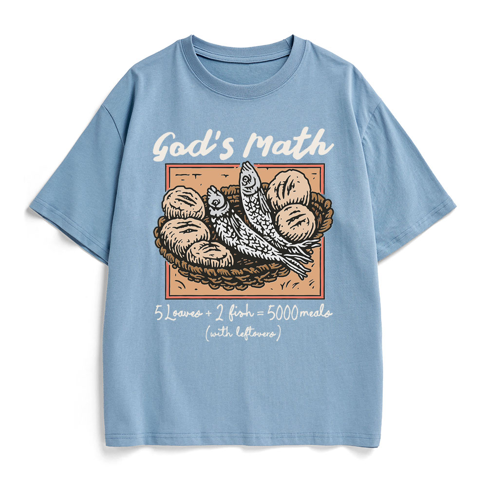 God's Math Christian Heavy Cotton T-Shirt