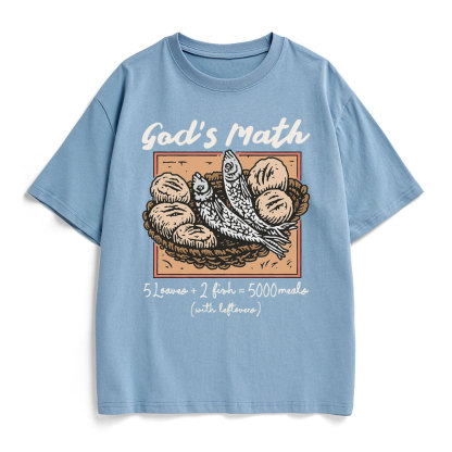 God's Math Christian Heavy Cotton T-Shirt